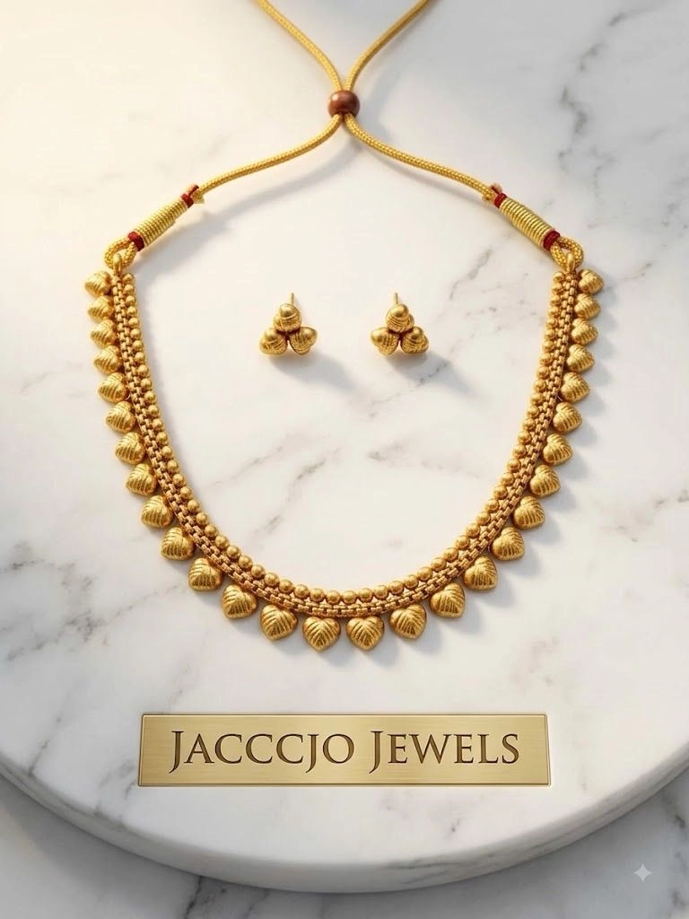 South Indian Gold Choker Set 1