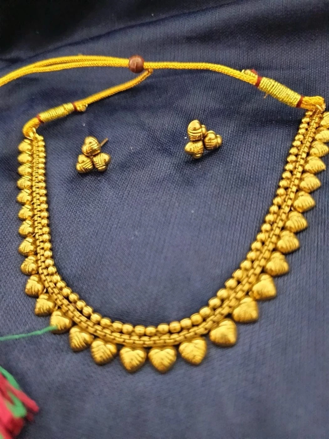 South Indian Gold Choker Set 3