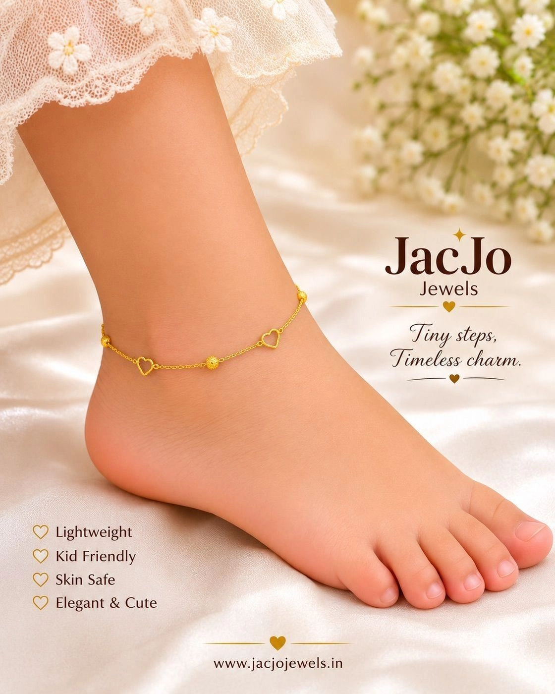 Kids Heart Charm Anklet ✨❤️ 2