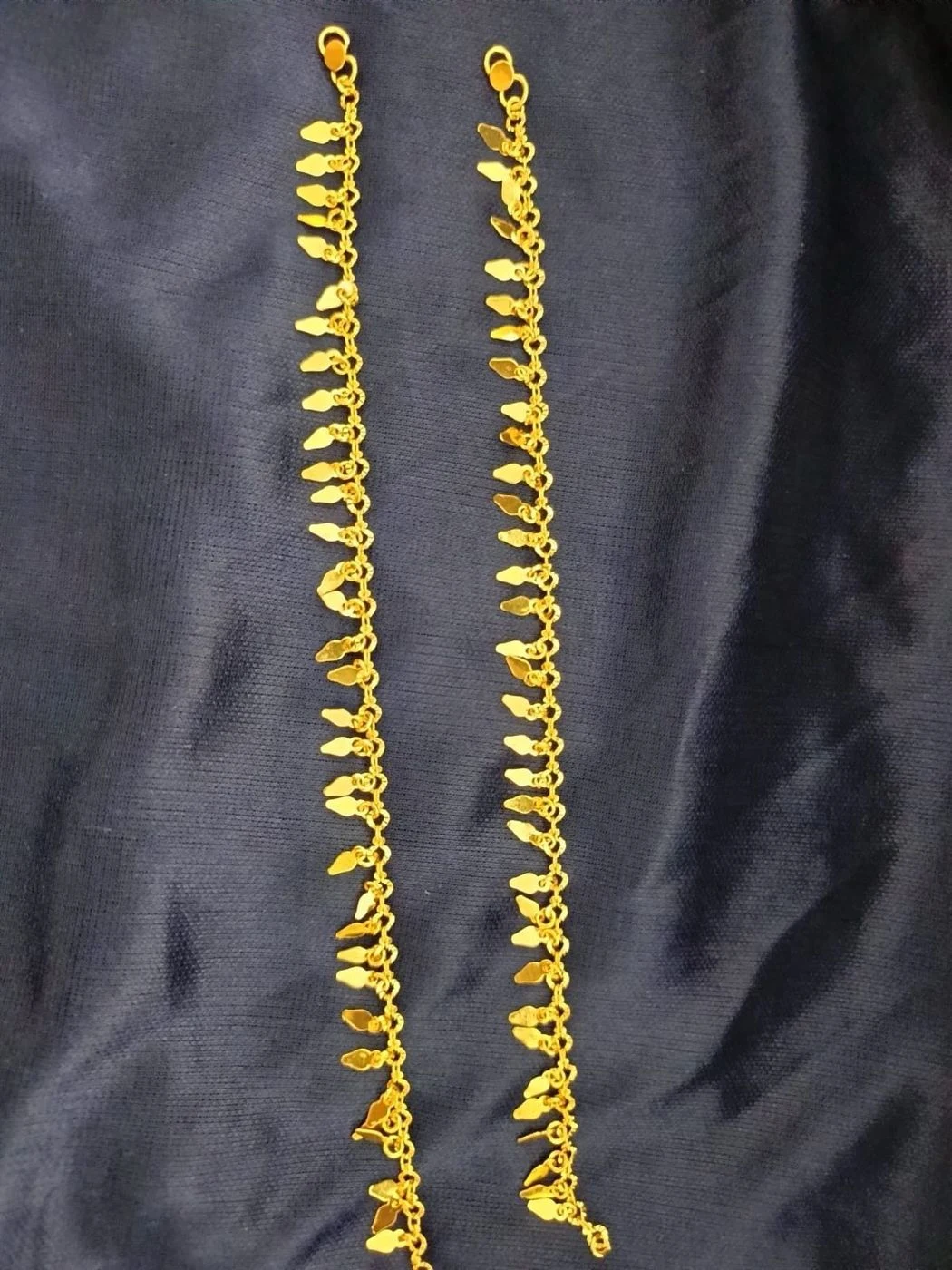 Leaf gold plated Anklet (Kids,small Girls) 3