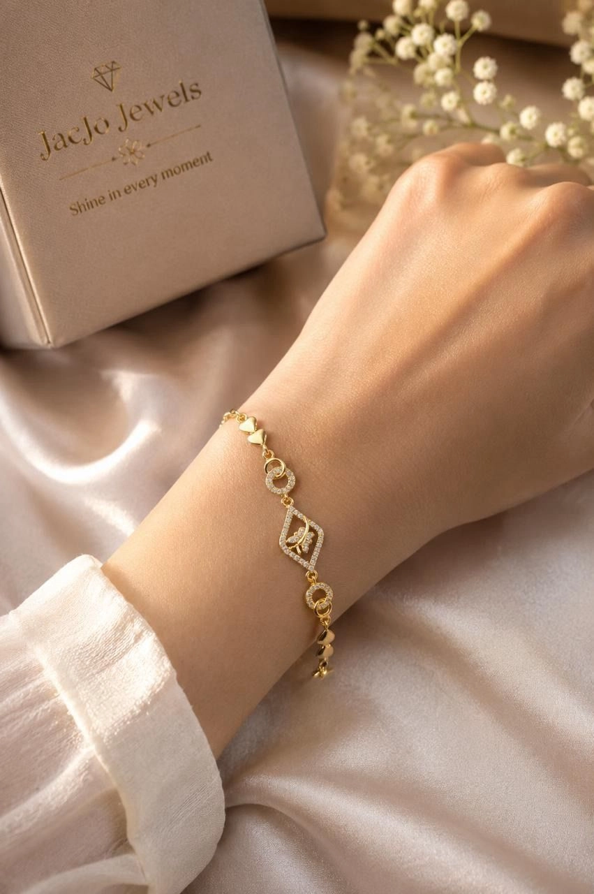 Royal Heart Diamond Bracelet” ✨ 1