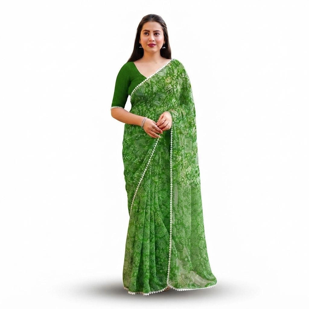 Georgette Printed Saree 1