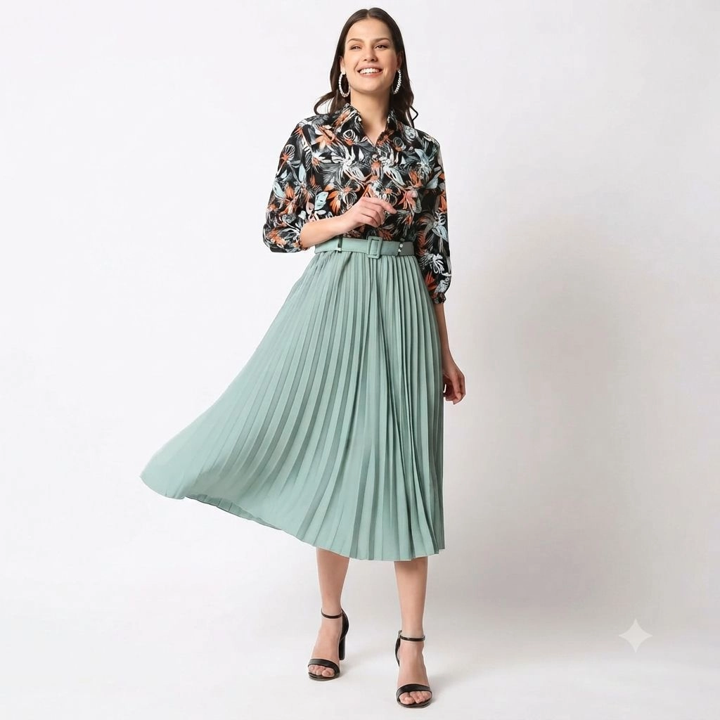 Women's Abstract A-line dress 1
