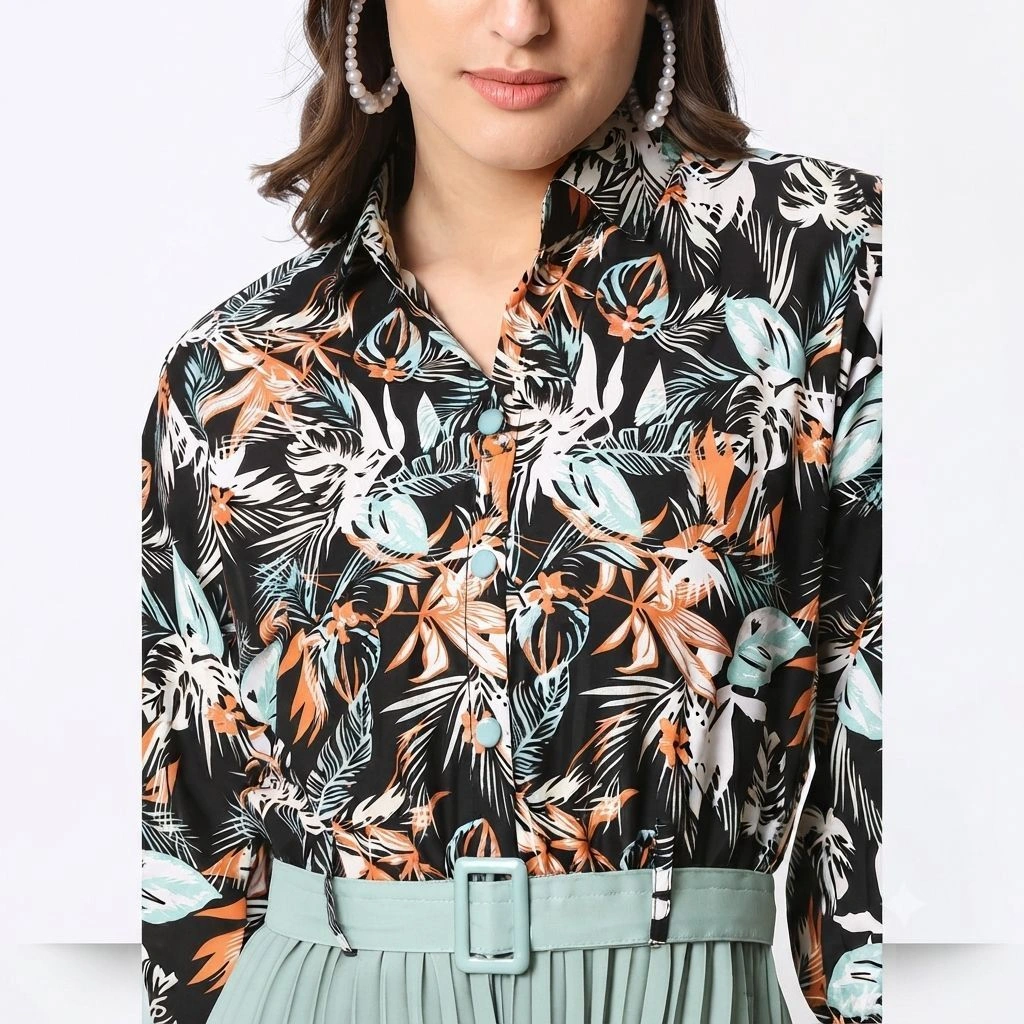 Women's Abstract A-line dress 4