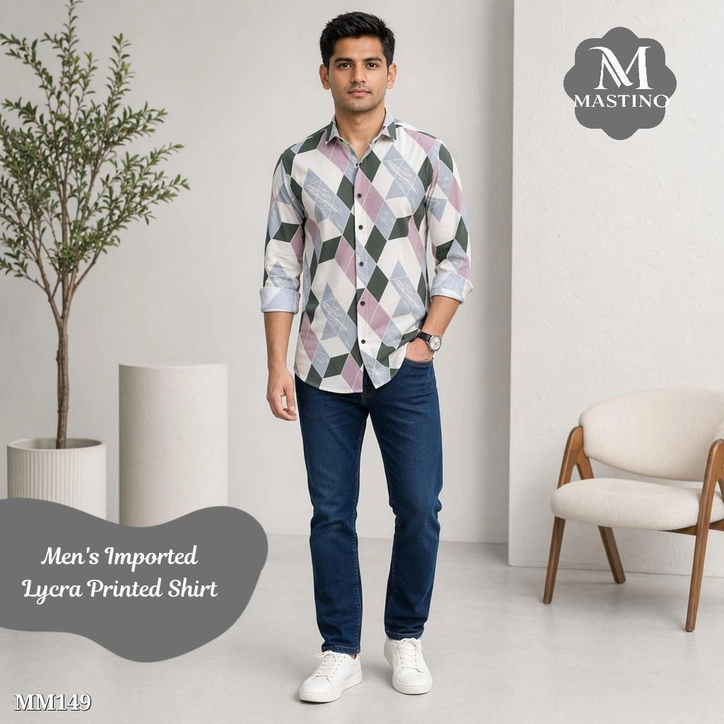 Men's Imported Lycra Printed Shirt 5