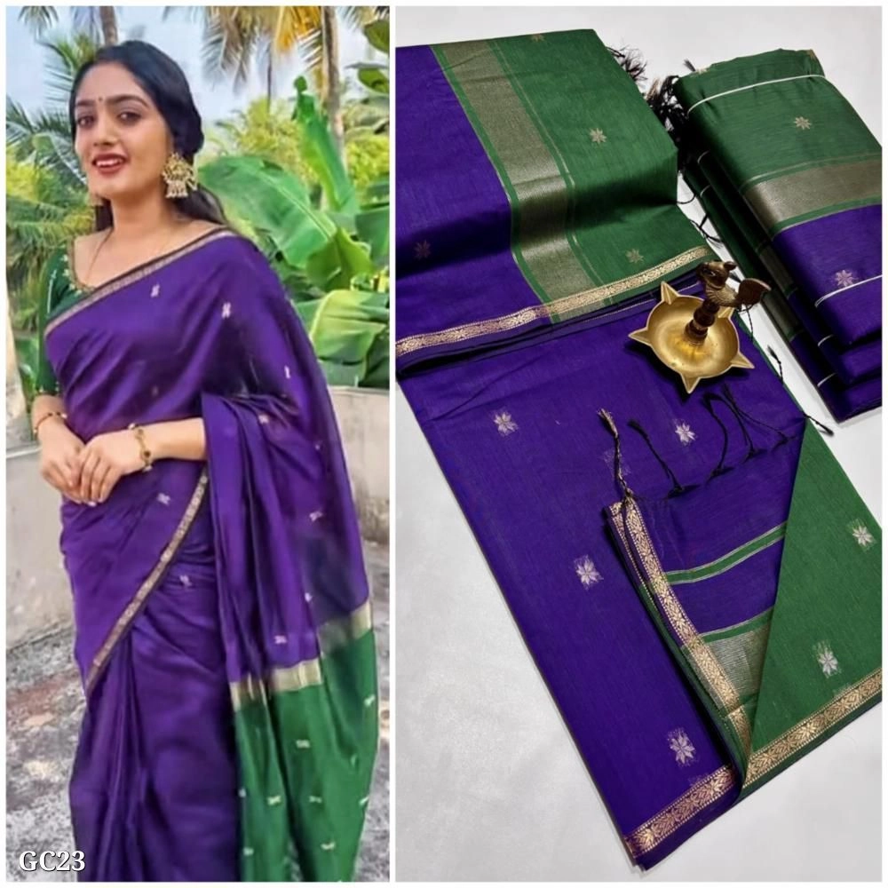 Cotton silk saree