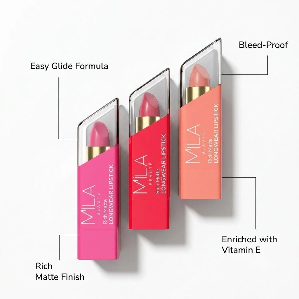 Matte Lipstick, Highly Pigmented Lipsticks for Women