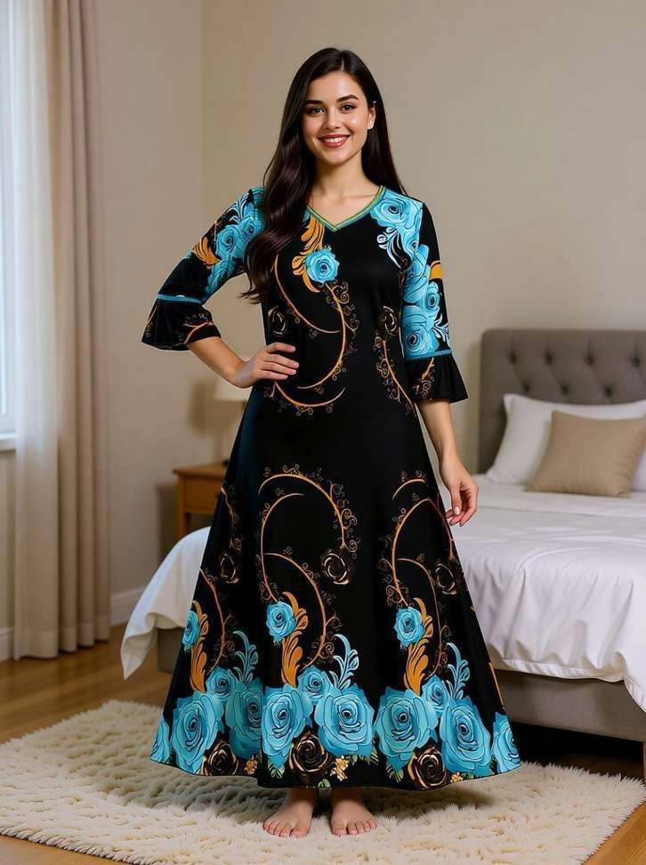 Women Night Dress (Multicolor) 1
