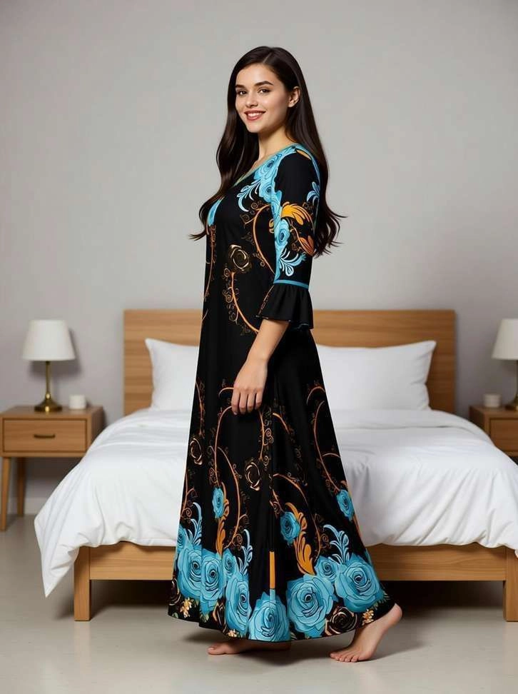 Women Night Dress (Multicolor) 2