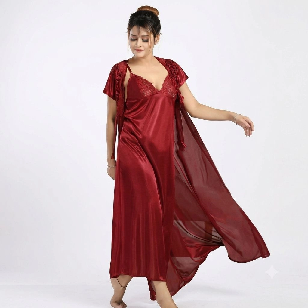 Satin Nighty Set 2