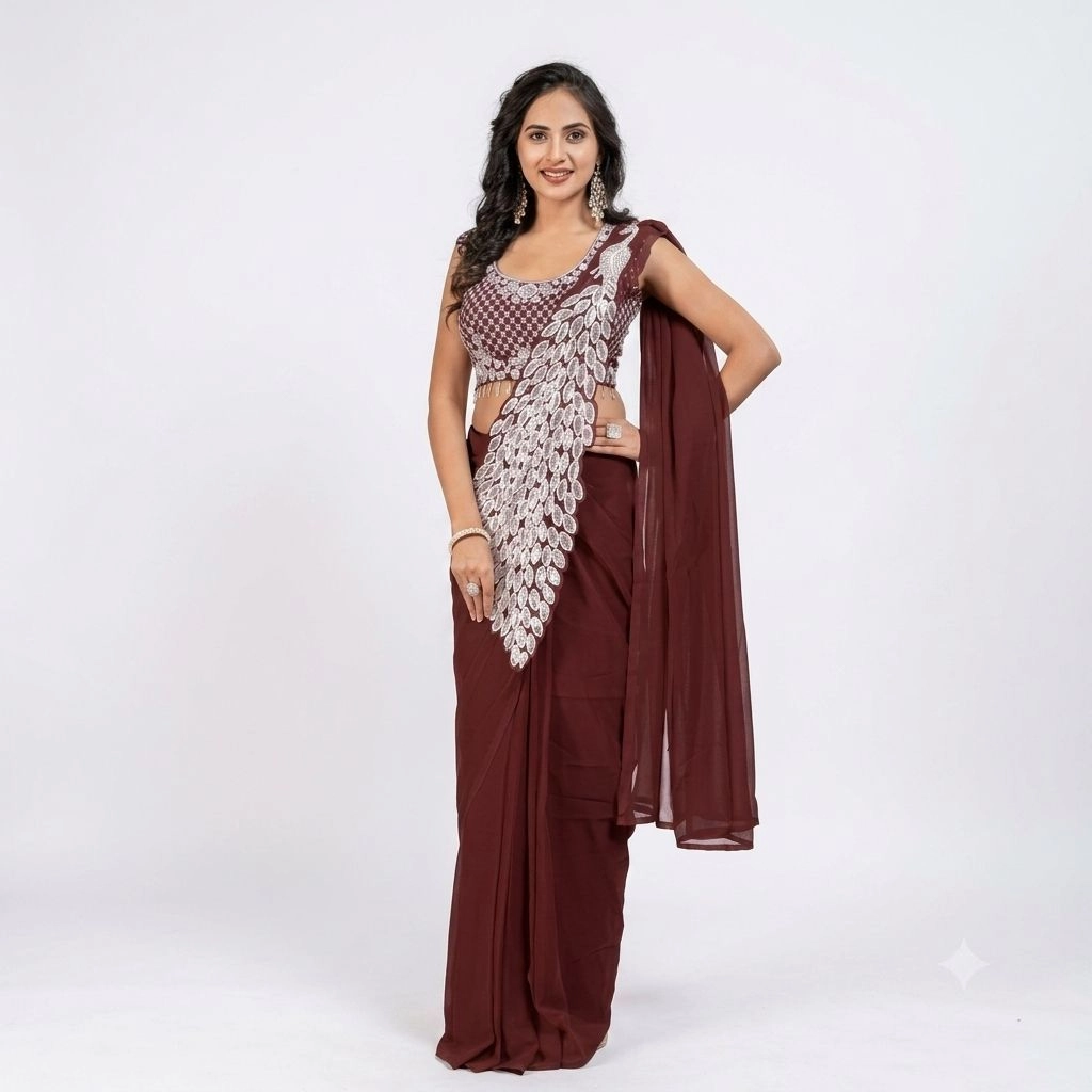 Ready to Wear Saree with Blouse 1