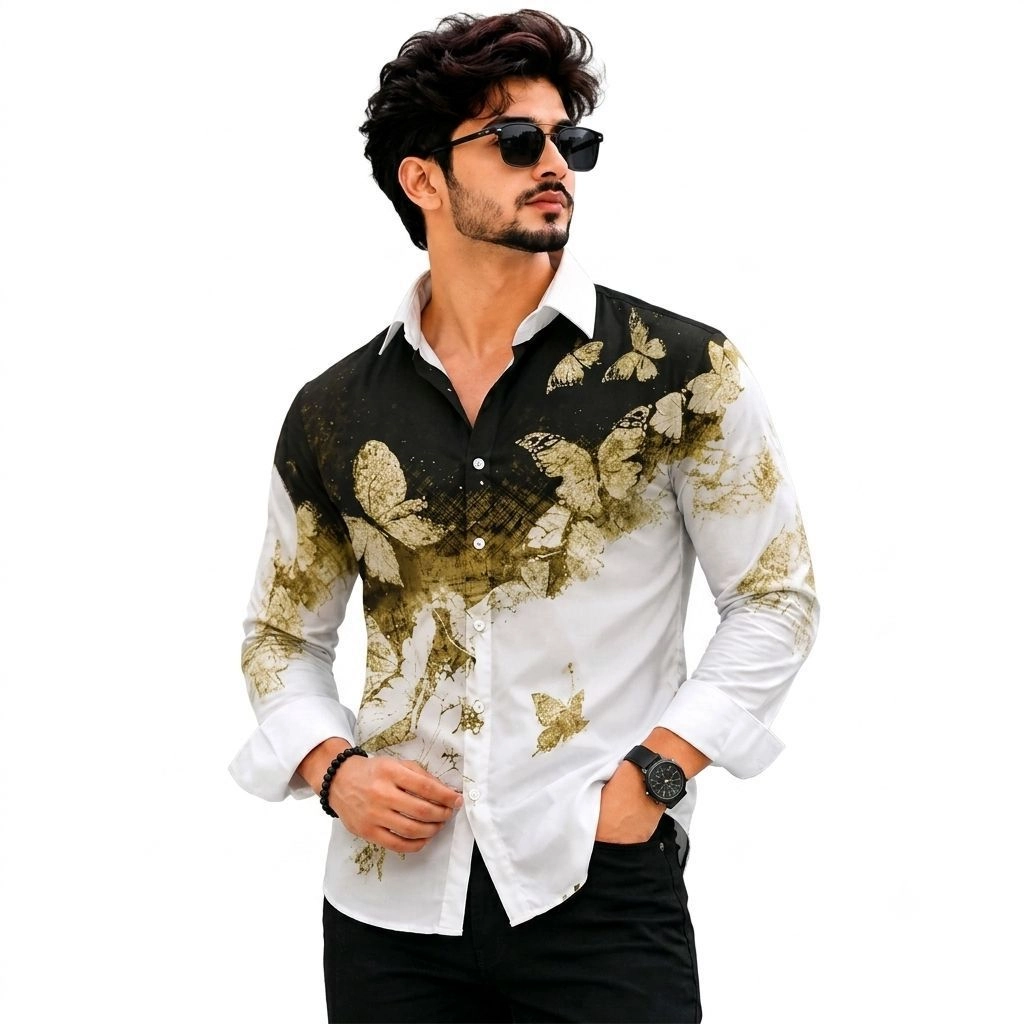 Men's Lycra printed Shirt 1