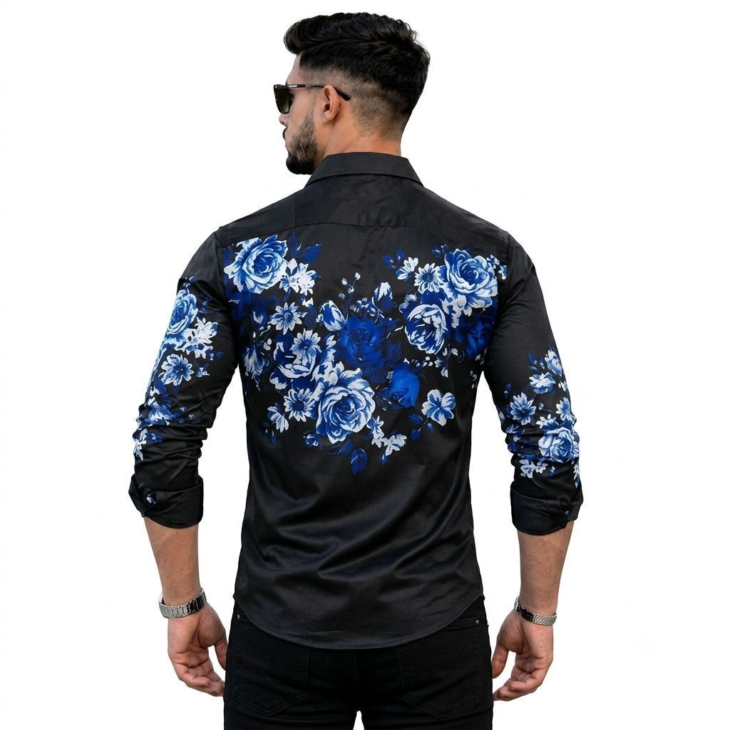 Men's Lycra Printed Shirt 2