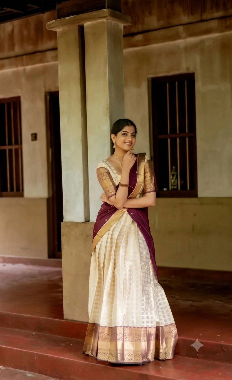 Kanjiveram Silk Jacquard Zari A Line Lehenga Festive Wear 3