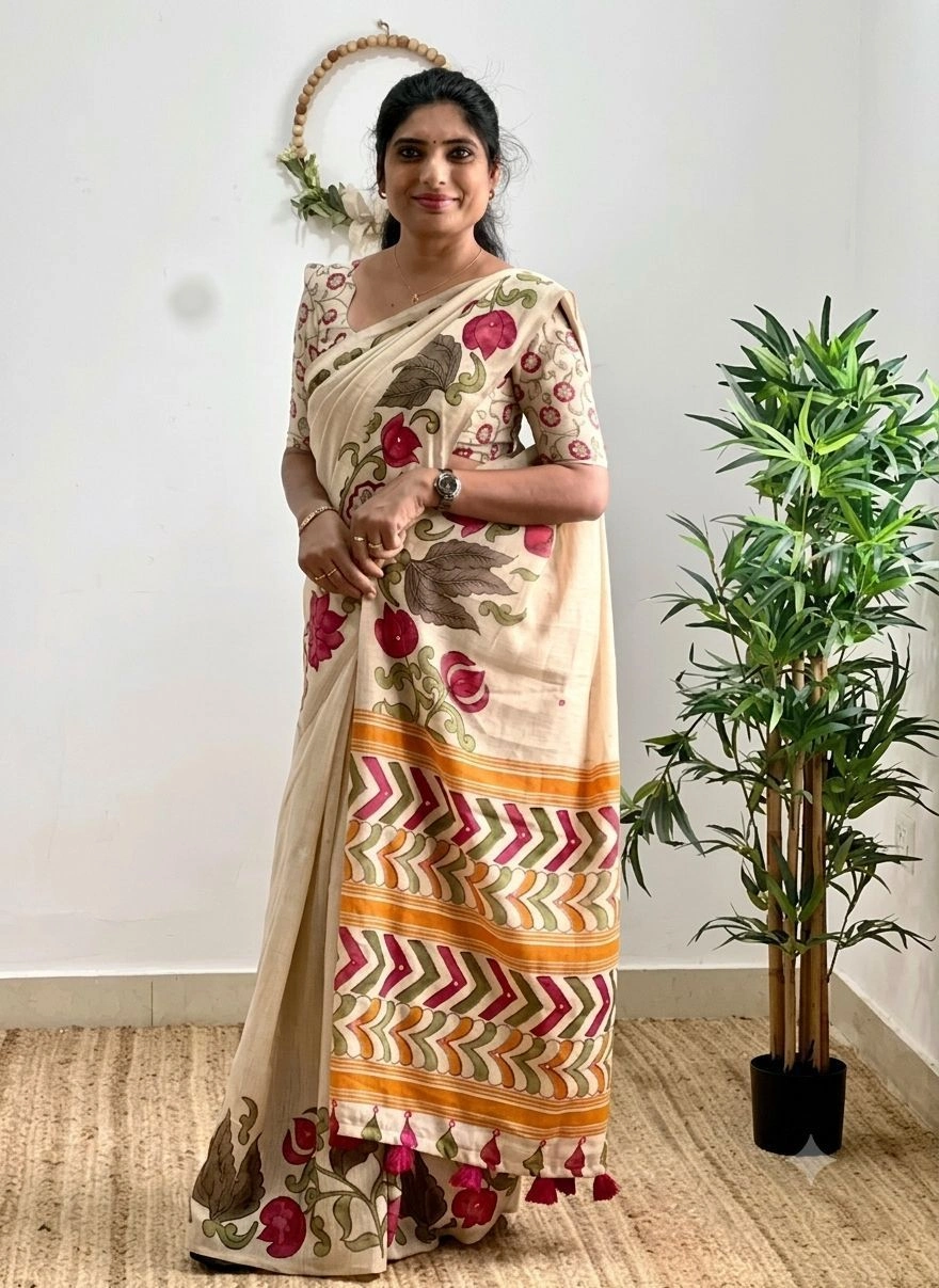 Premium Linen Saree 1