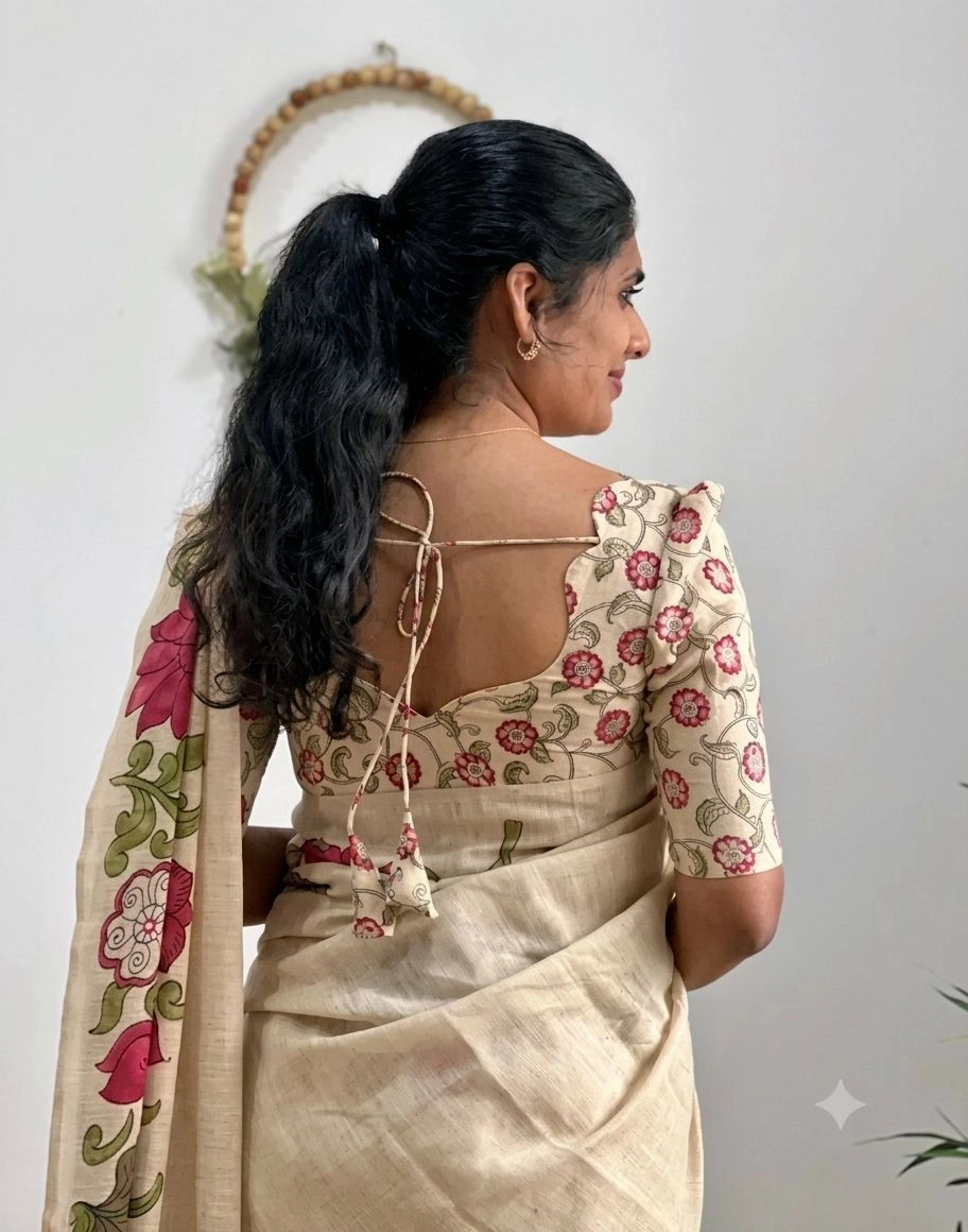 Premium Linen Saree 3