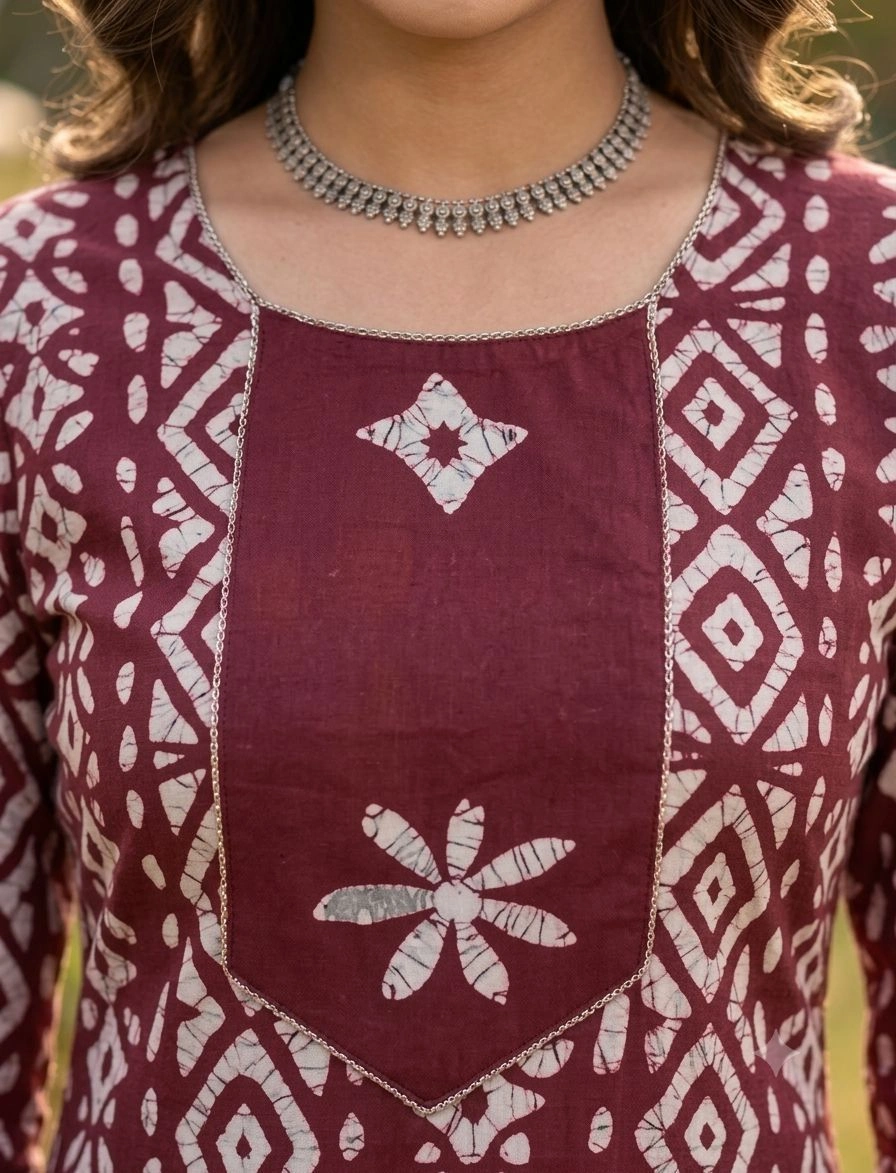 Cotton Blend  Women Kurti With Bottomwear 3