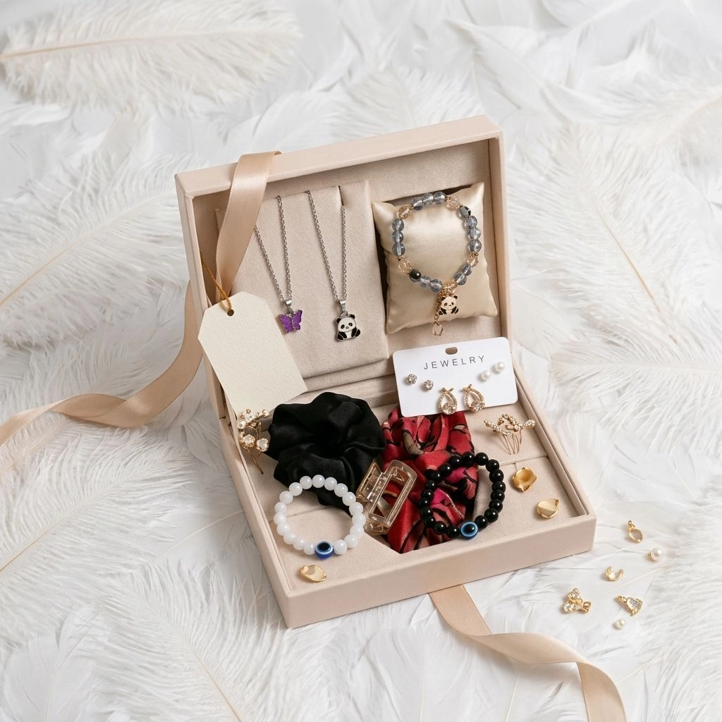 Cute Girls Jewelry Gift Box Combo Set f 1