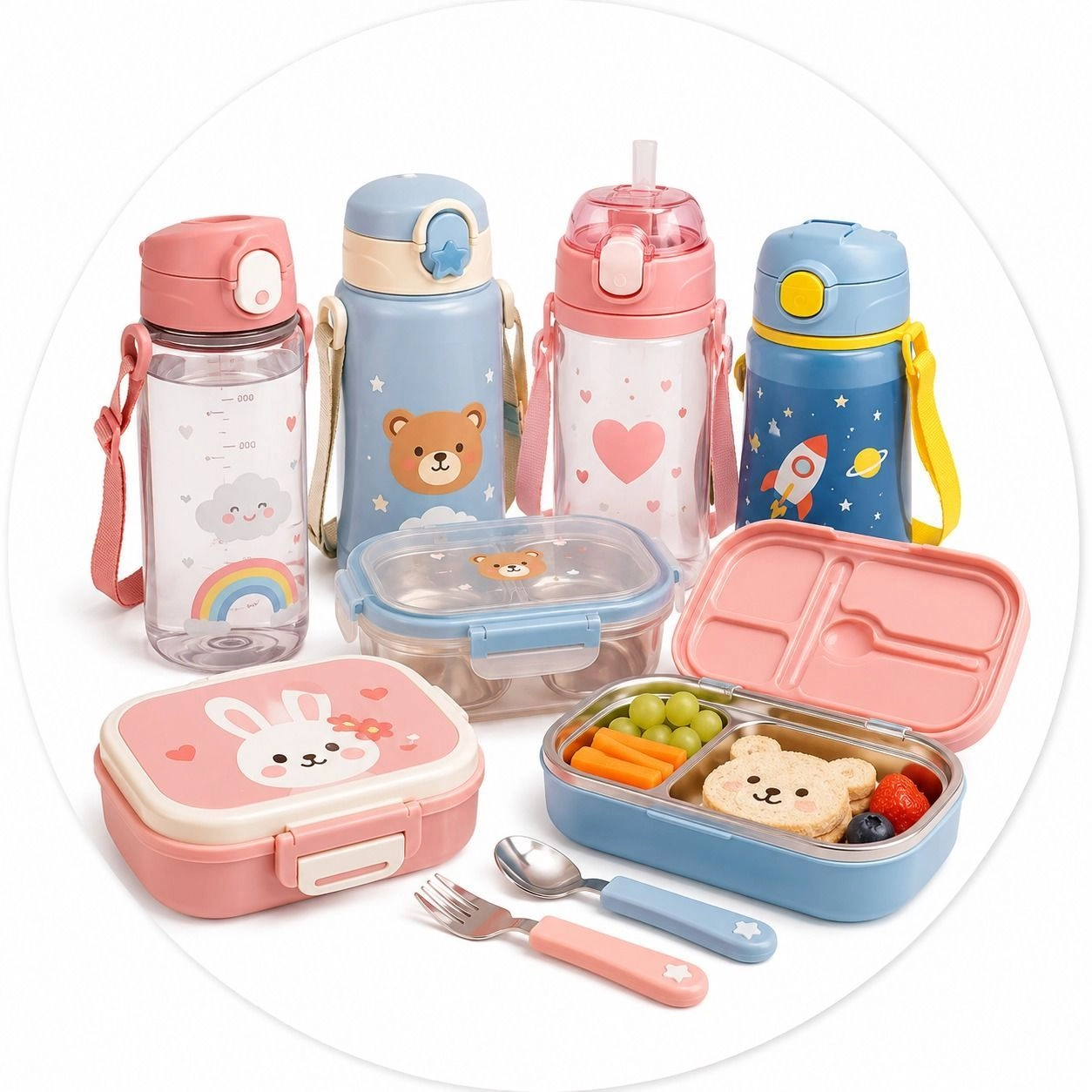 🥤 Water Bottles & Lunch Boxes
