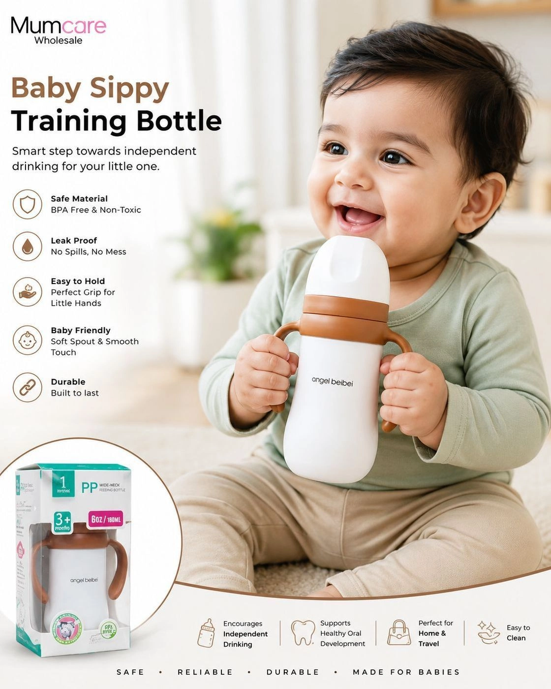 280 ml Steel Feeding Bottle 2