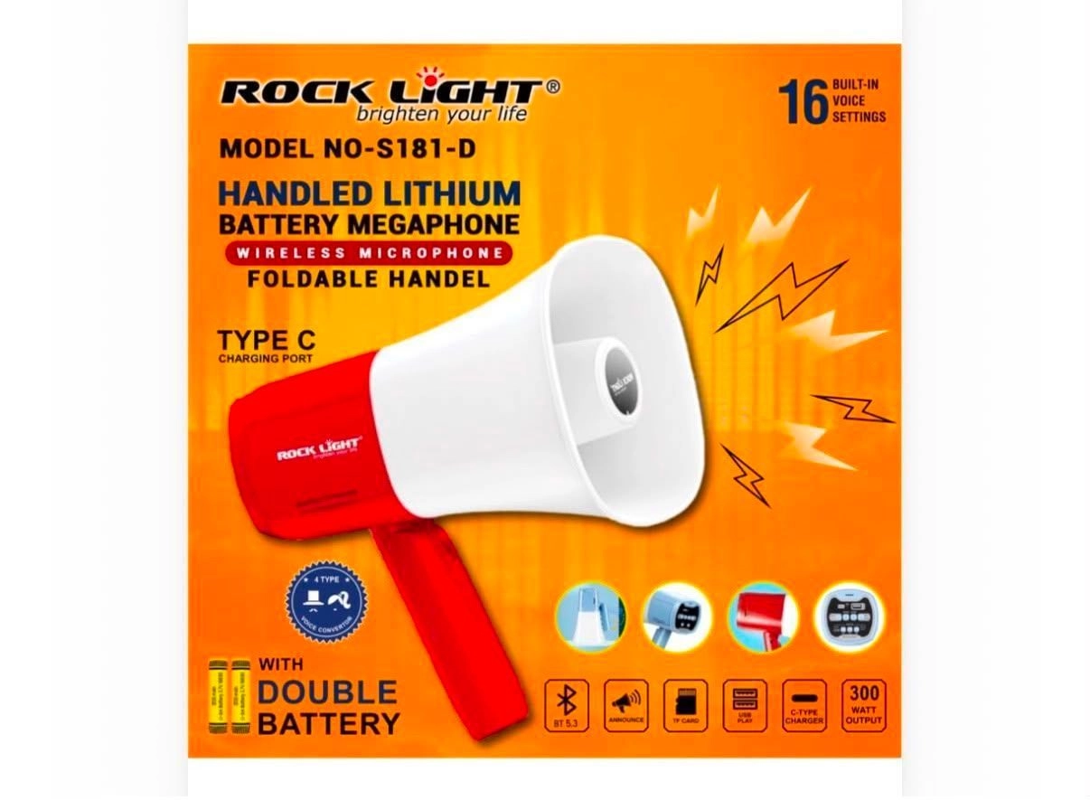 ROCK LIGHT 181-D MEGAPHONE LIMITED STOCK HURRY UP💪*