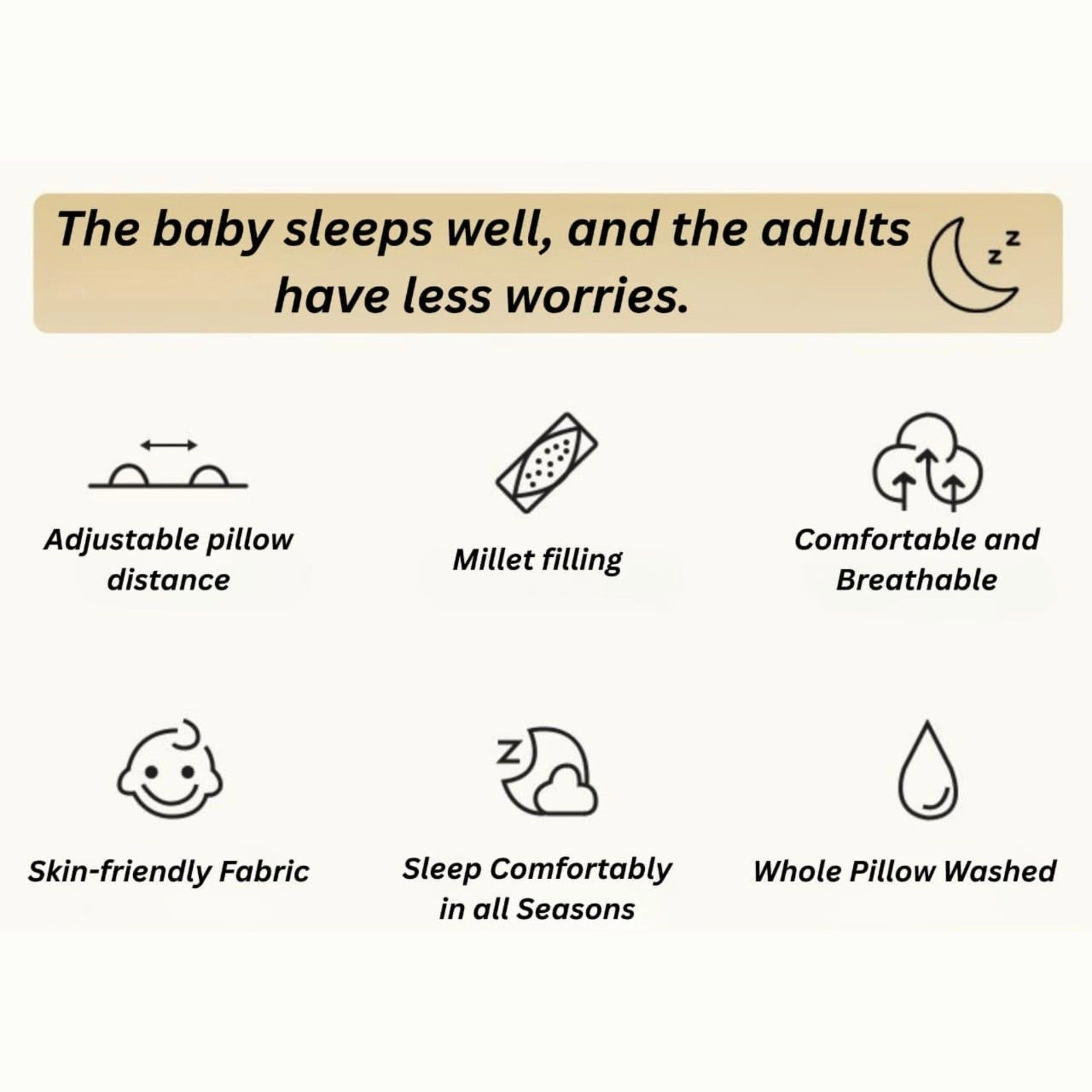 Best baby Head soft pillow adjustable 7