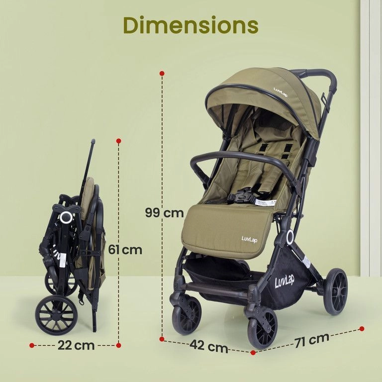 LuvLap Elite Baby Stroller & Pram 4