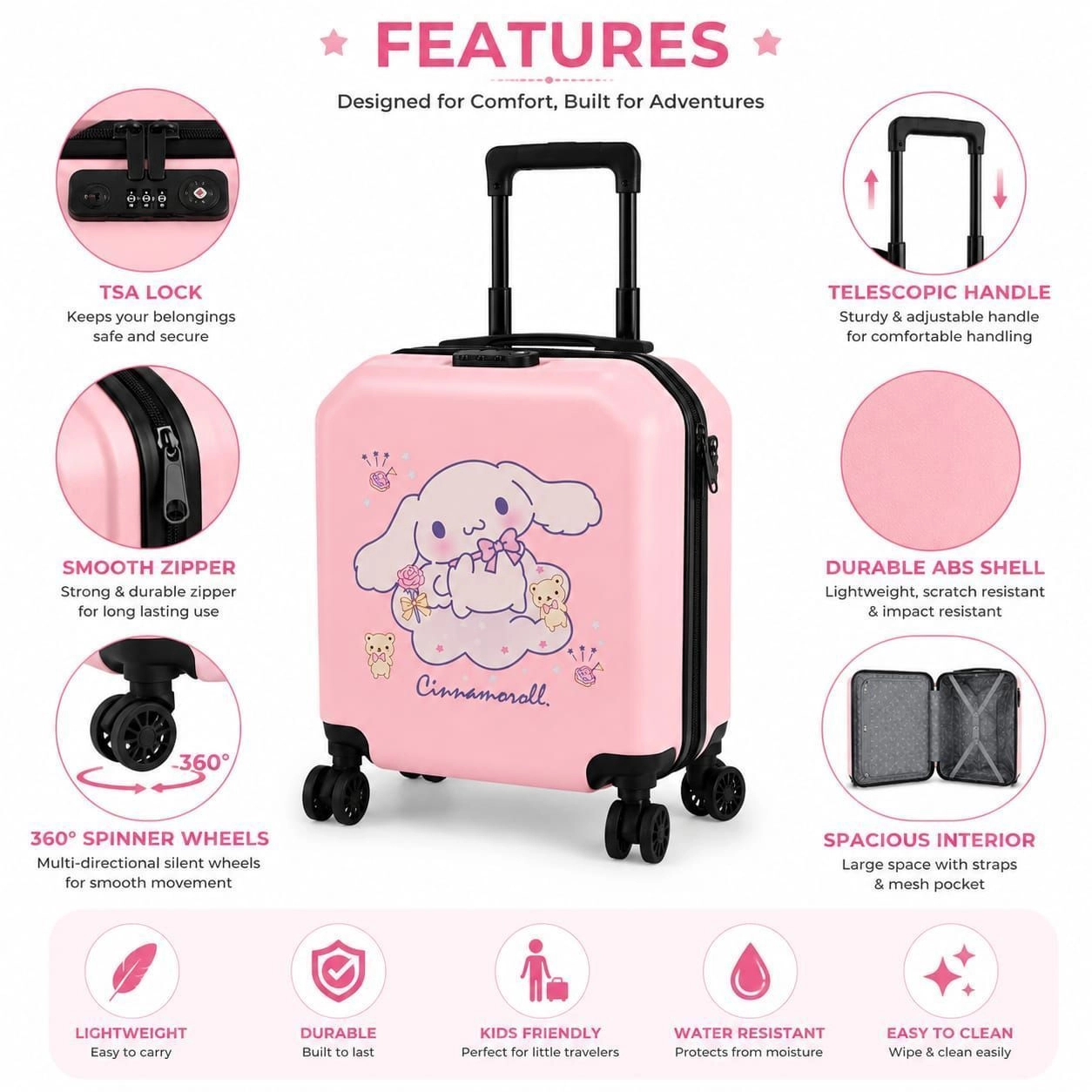 New trolley bag mat design ( pink) 5