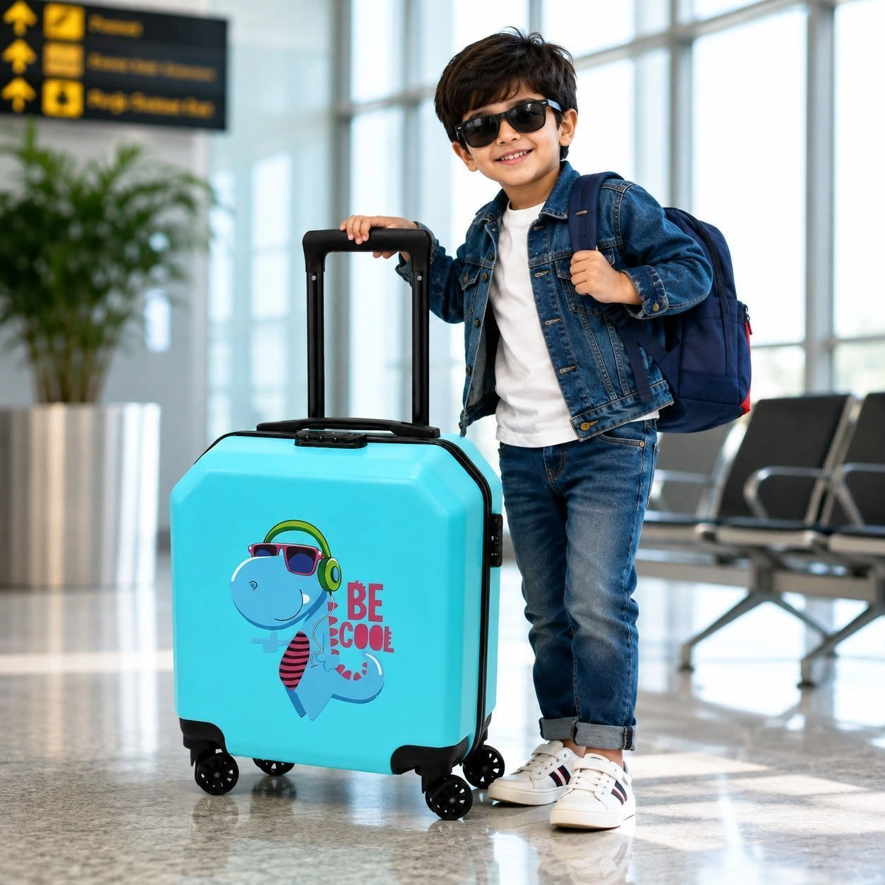 New trolley bag mat design ( blue) 3