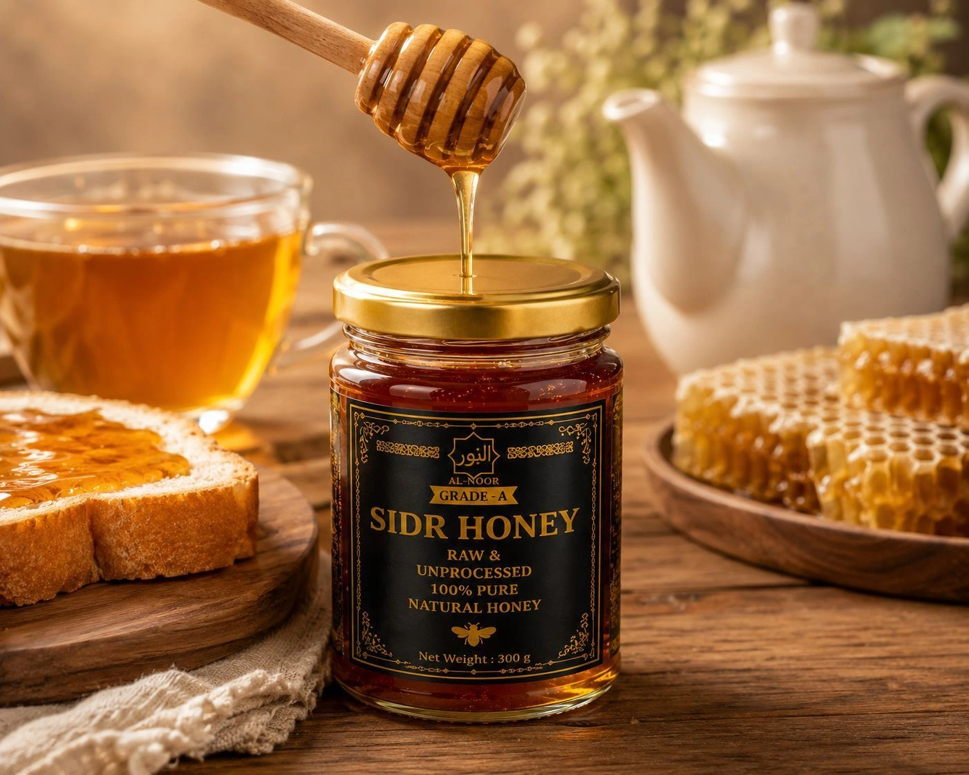 AL-NOOR Premium Sidr Honey – 300g 5