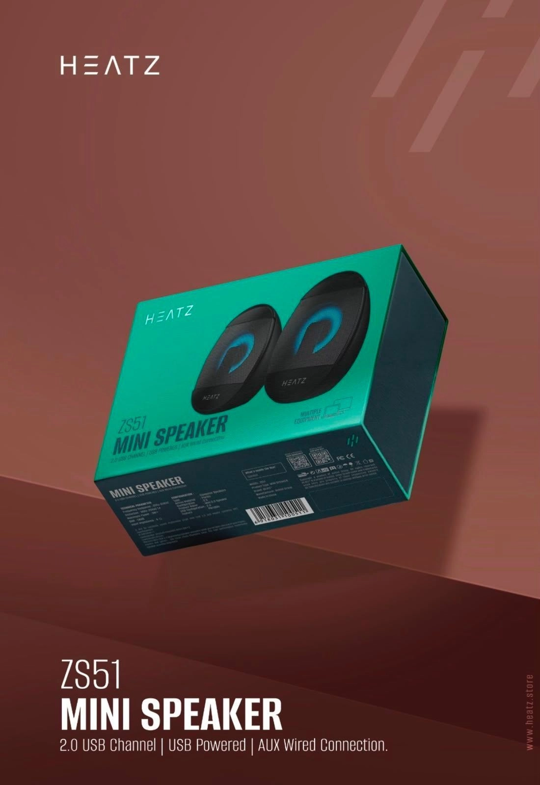 HEATZ ZS51 2.0 Mini Speaker