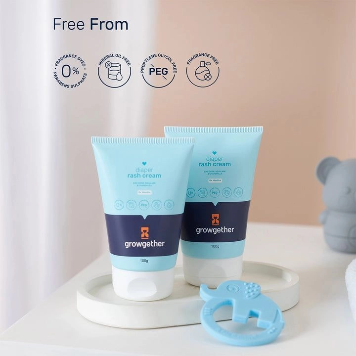 Diaper Rash Cream with Zinc Oxide | Newborns & Toddlers | Hypoallergenic Formula | 100g 3