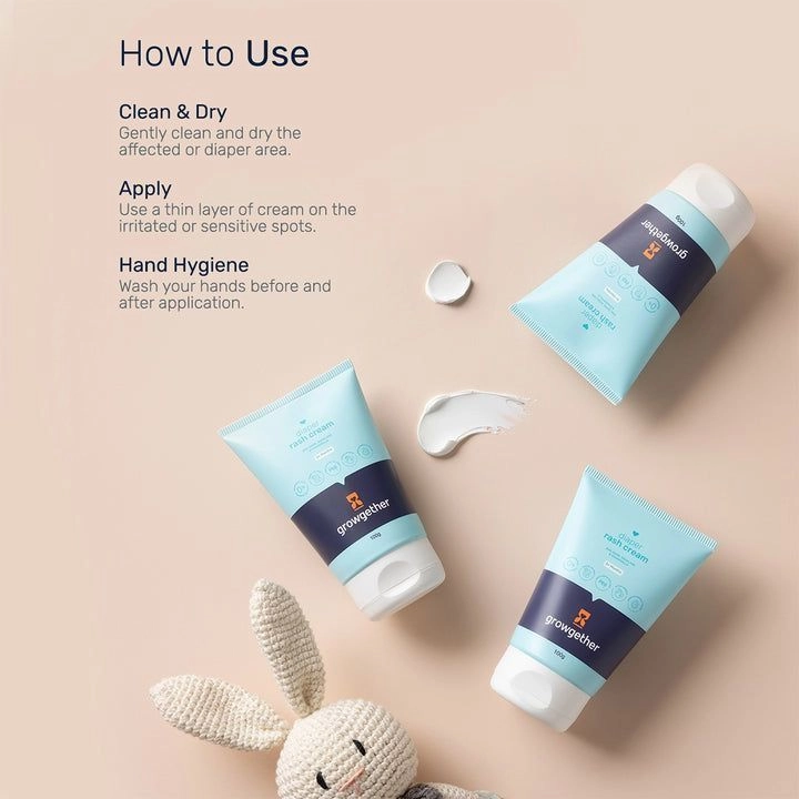 Diaper Rash Cream with Zinc Oxide | Newborns & Toddlers | Hypoallergenic Formula | 100g 6