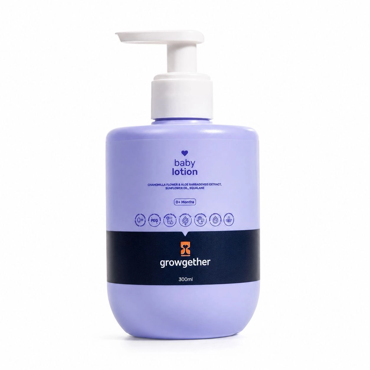 Growgether Baby Lotion for Gentle Hydration & Soothing Care | Non-Sticky | Safe for Babies 0+ Months 1