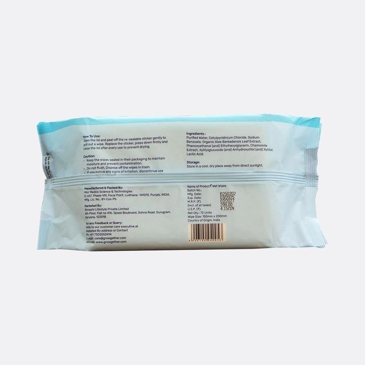 Wet Wipes with 99.9% Water & Aloe Vera | Alcohol & No Added Synthetic Fragrance | Gentle on Newborn & Toddler Skin | 72 Pcs 11