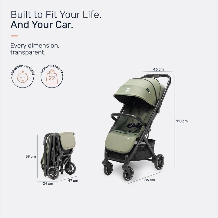 Velox Stroller (olive) 9