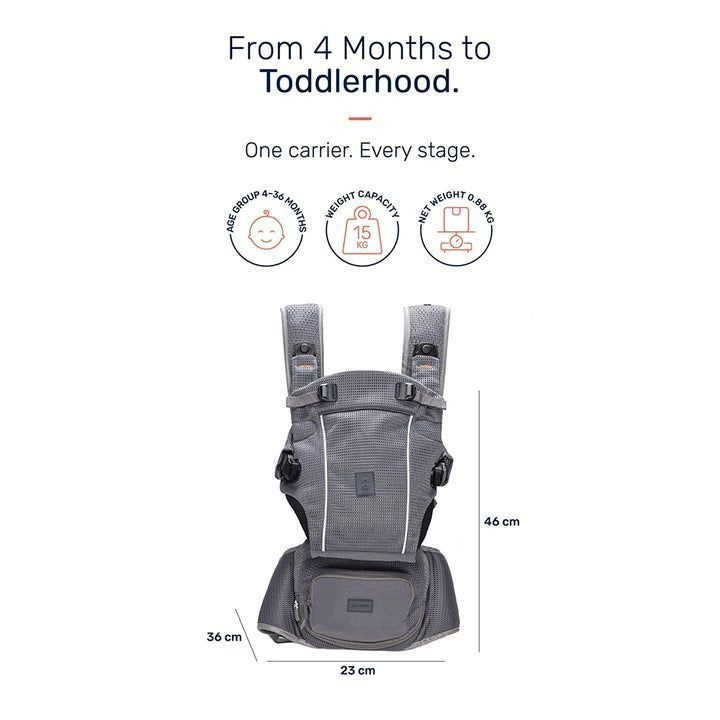 Lyfta Baby Carrier ( Grey  ) 3