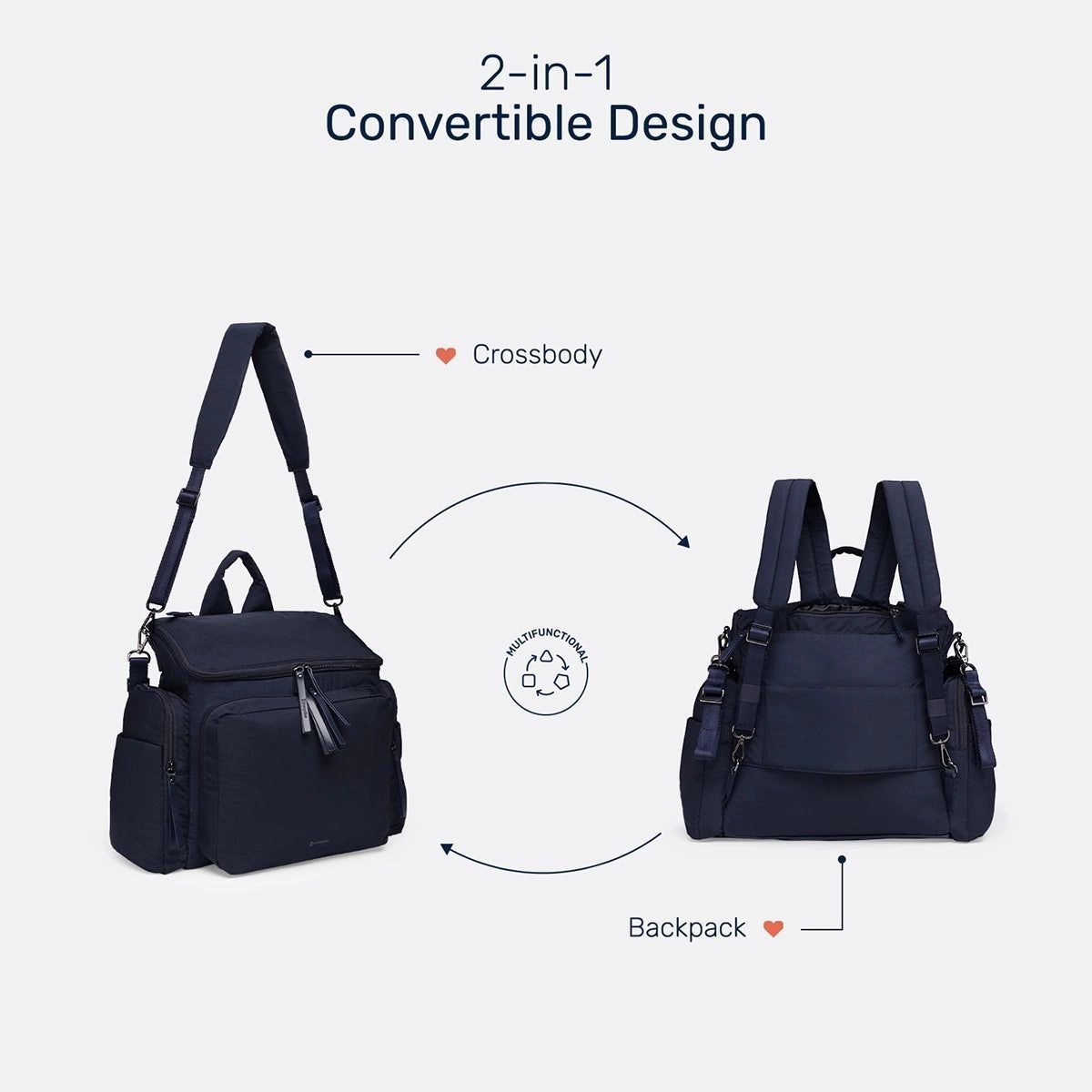 Mova Diaper Bag ( Navy blue) 4