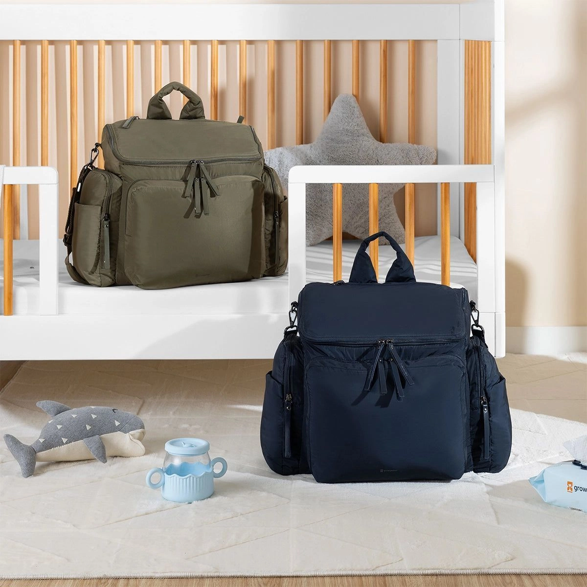 Mova Diaper Bag ( olive green) 4