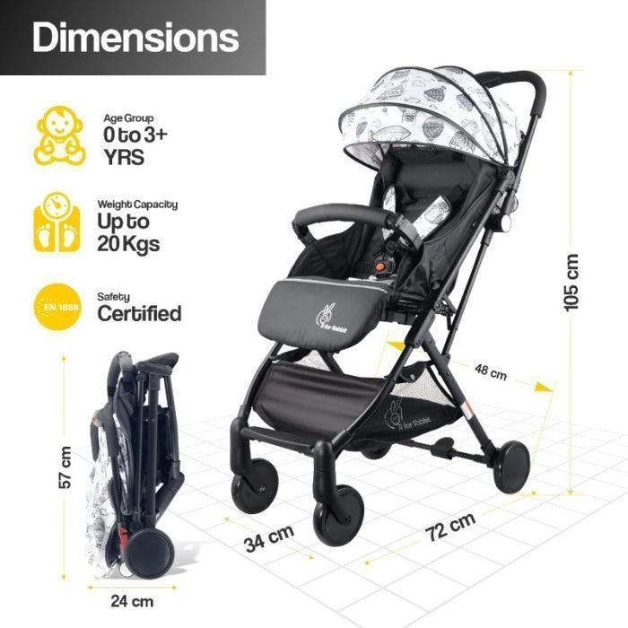 Pocket Stroller black-white 4
