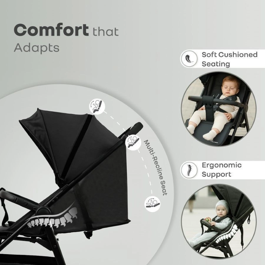 Poppins Neo Baby Stroller, black 2
