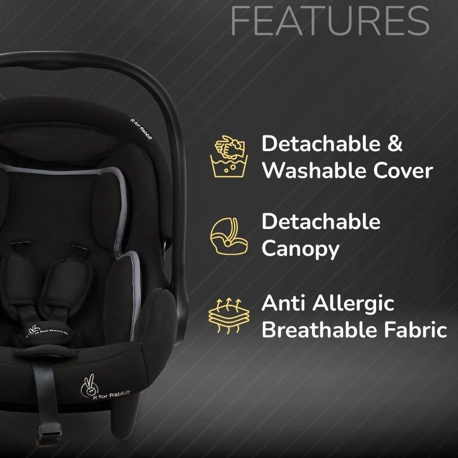 Picaboo Sportz – 3-In-1 Convertible Carry Cot, puar-black 2