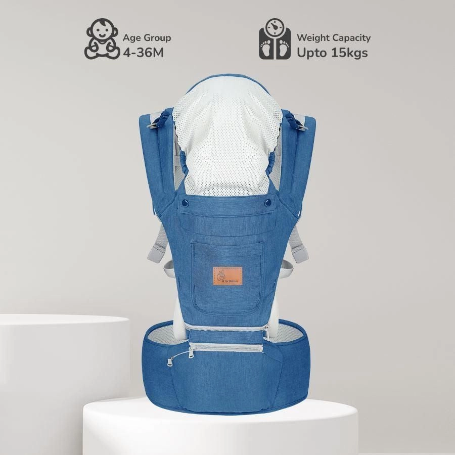 Upsy Daisy Ergo 8-in-1 Hip Seat Baby Carrier - Denim Blue 1