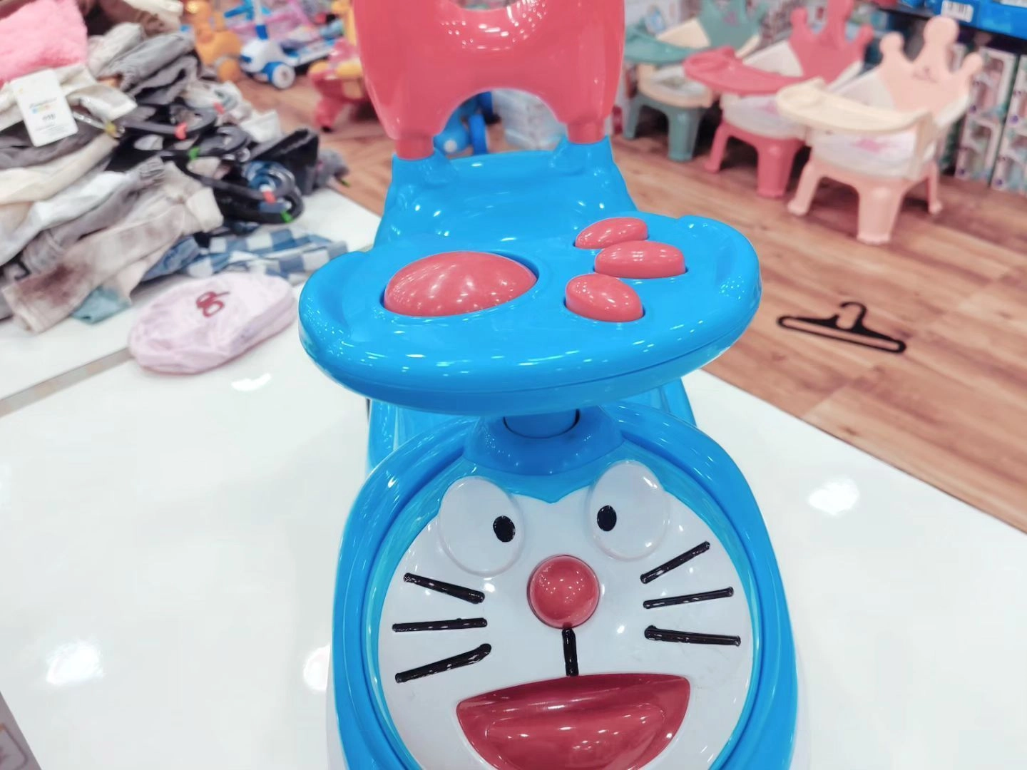 Doraemon-Themed Kids Ride-On Toy Car – Blue Children’s Car 6