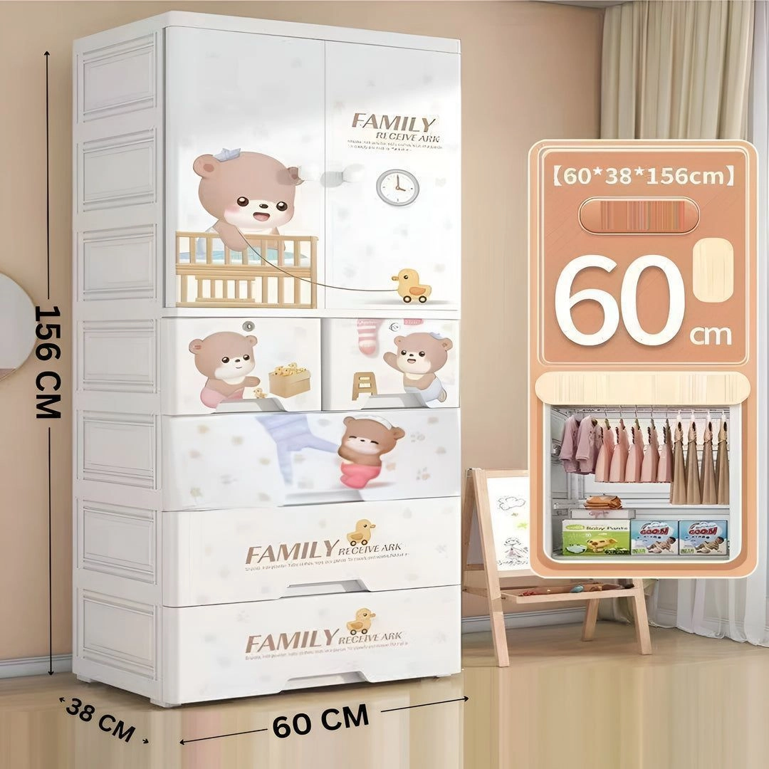 156 cm (6025)  Almari Stylish & Spacious Design (60*38*156 CM) 6