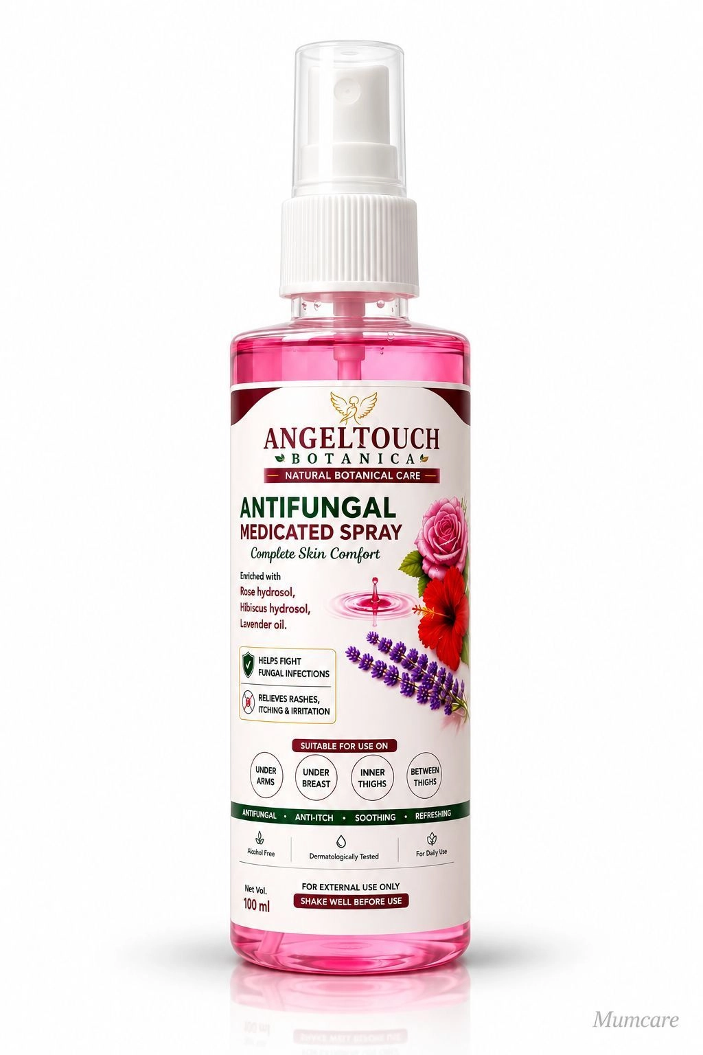 AngelTouch Botanica Antifungal Medicated Spray 100 ml – Buy 1 Get 1 Free | 2 Bottles for ₹299 2