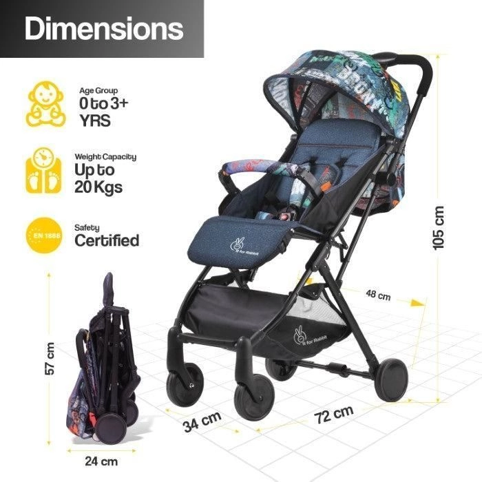Pocket Stroller Lite (gray ,R for Rabbit) 8