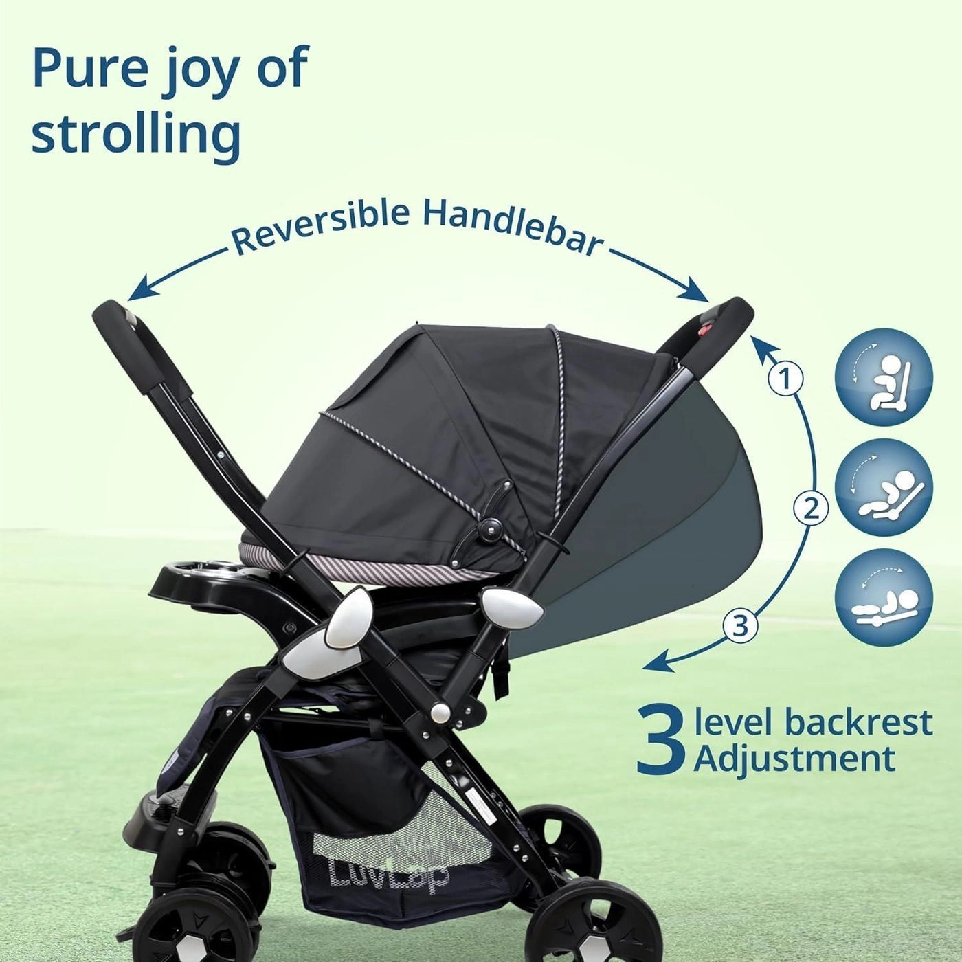 Galaxy Baby Stroller (Luvlap) 7