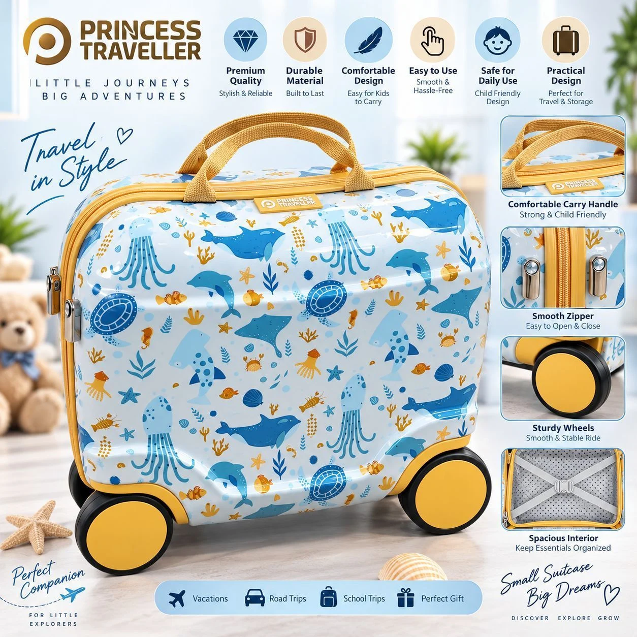 New heavy quality ride on trolley bag 3