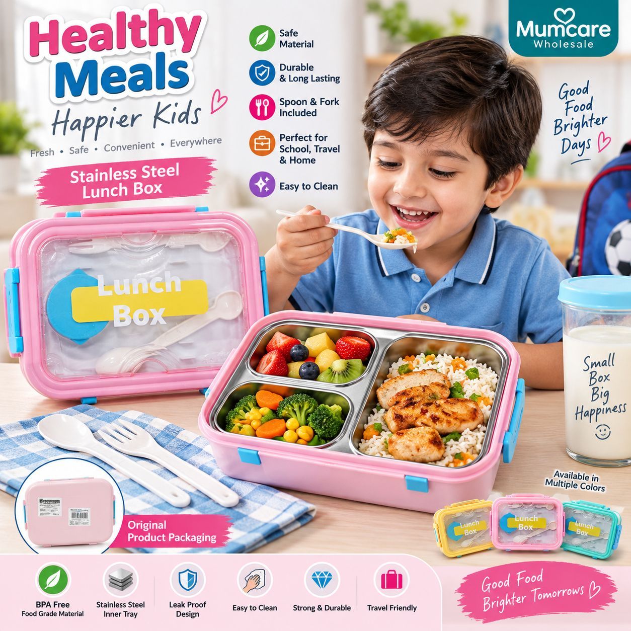 Fashion steel Lunch box 2
